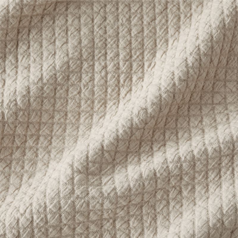 Organic Cotton Sand Beige King Coverlet - image 6 of 6