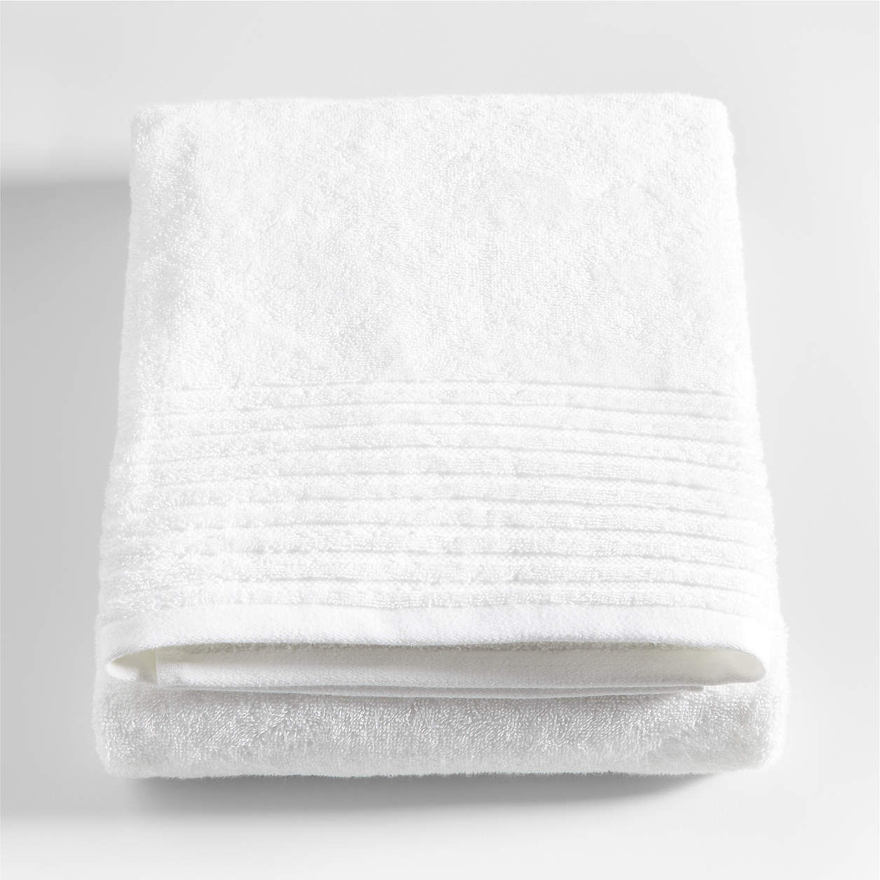 Refibra Organic Cotton White Bath Sheet Towel + Reviews Crate & Barrel