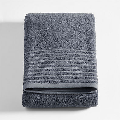 View Refibra Pebble Blue Organic Cotton Bath Towel details