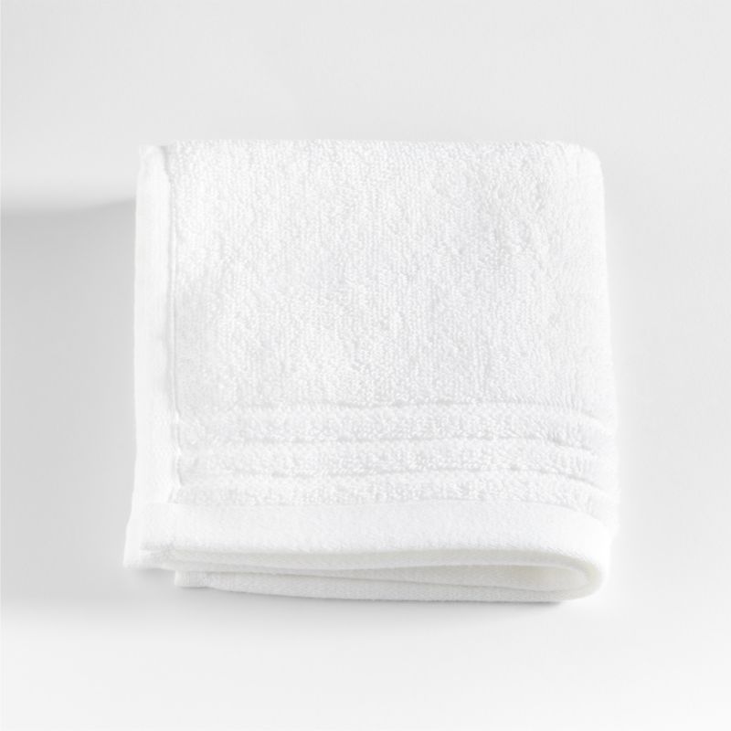 Refibra Crisp White Organic Cotton Washcloth