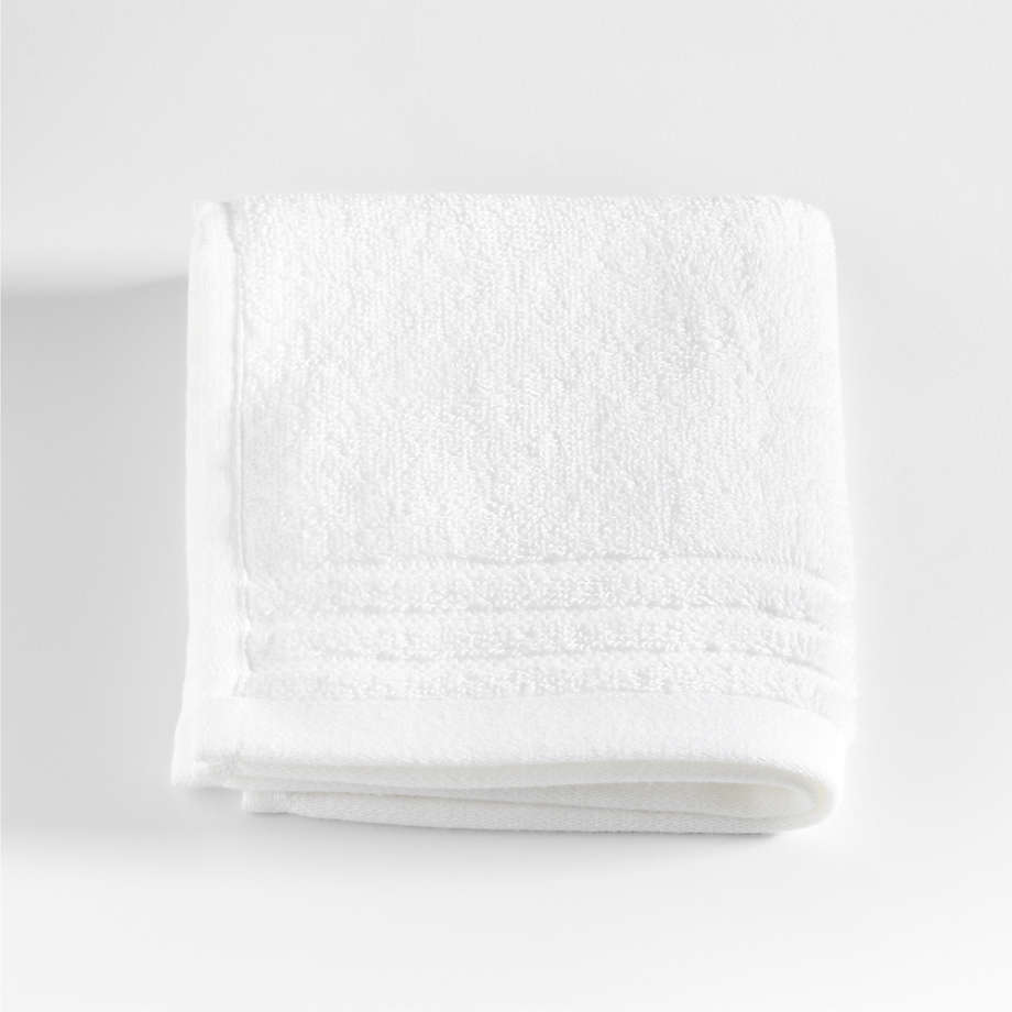 Organic Cotton Bath Towel - White, Size Washcloth (Set of 2) | The Company Store