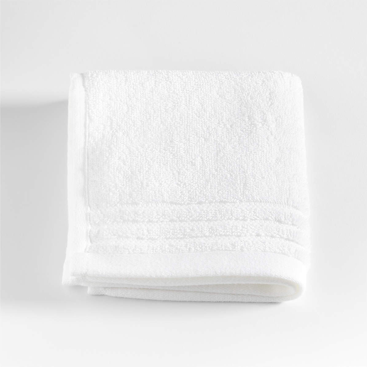 Organic Cotton Bath Towel - White, Size Washcloth (Set of 2) | The Company Store