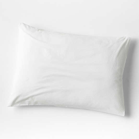 Favorite Washed Classic Organic Cotton White Standard Bed Pillow Sham