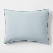 Blue pillow shops sham