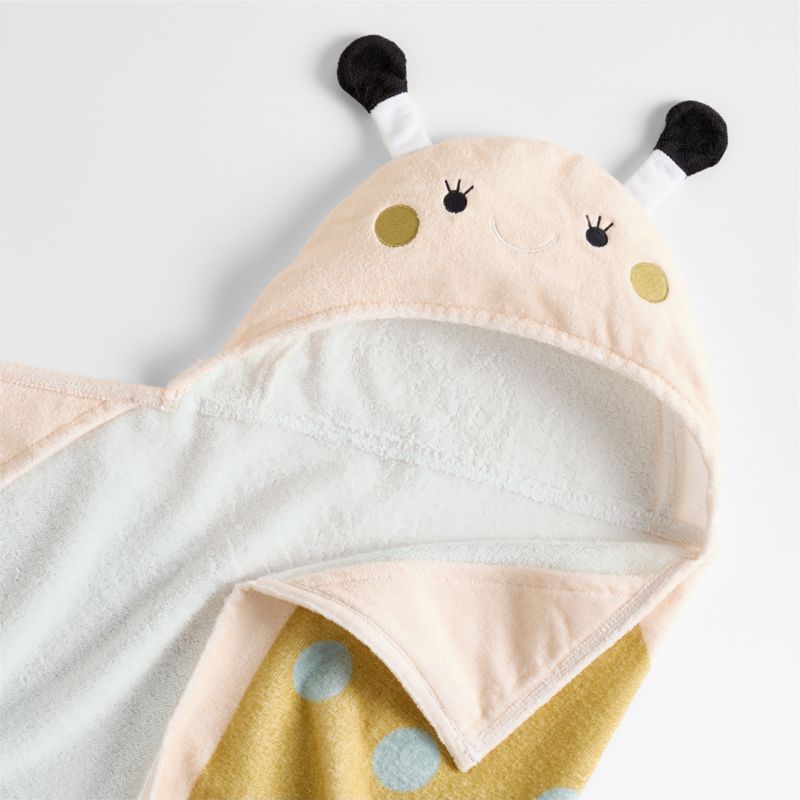 Butterfly Organic Cotton Hooded Baby Beach Towel - image 4 of 6