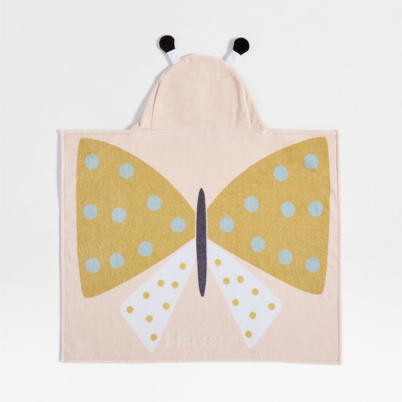 Butterfly Organic Cotton Hooded Baby Beach Towel - image 0 of 6