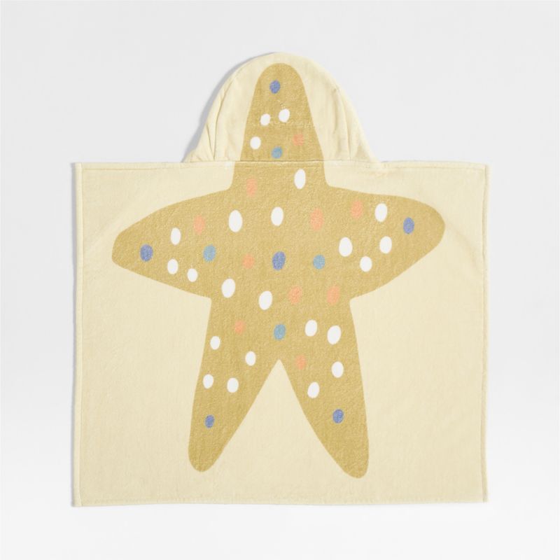 Starfish Organic Cotton Hooded Baby Beach Towel - image 2 of 6