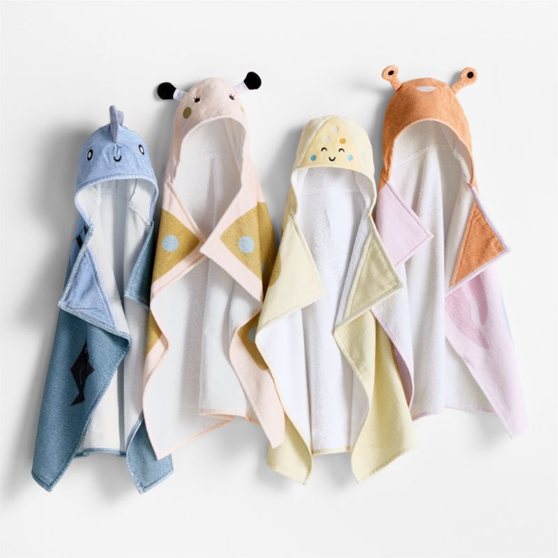 Guppy Organic Cotton Hooded Baby Beach Towel - image 1 of 6