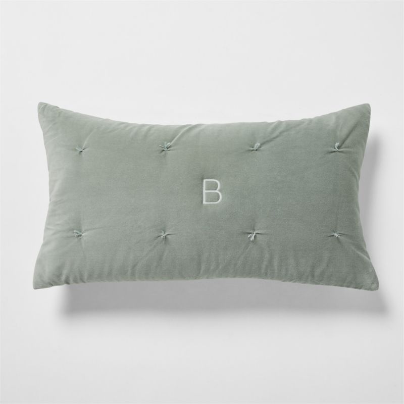 Organic Cotton Linen Velvet Sage Shadow Green King Bed Pillow Sham - image 9 of 11