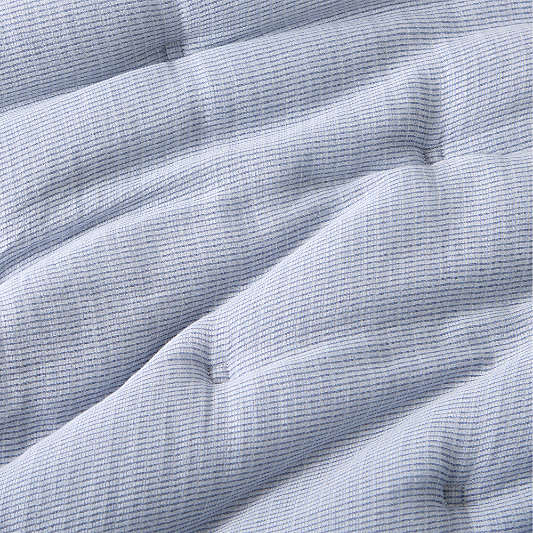 Organic Cotton Textured Blue King Comforter