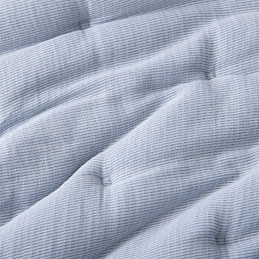 Organic Cotton Textured Blue Comforter