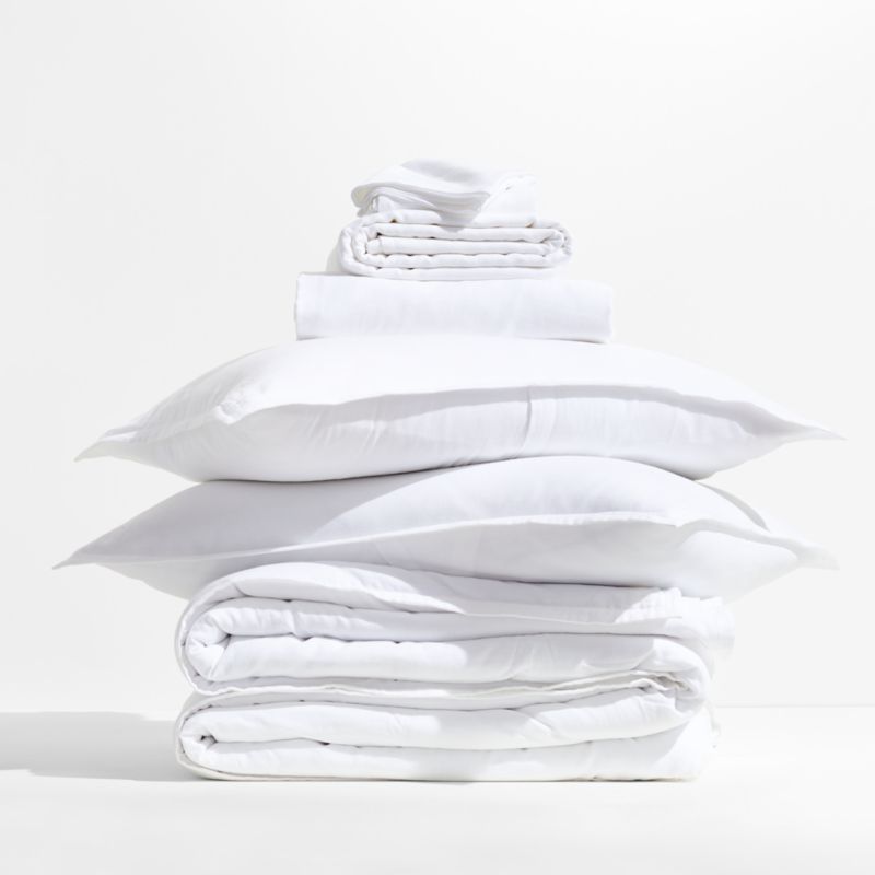 Aire Organic Cotton White Full/Queen Bedding Set