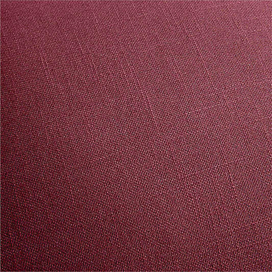 Organic Cotton Monogrammable 20"x20" Cider Burgundy Throw Pillow Cover