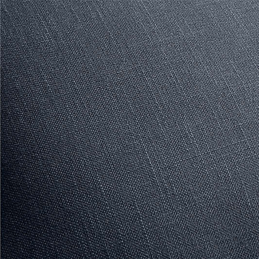 Organic Cotton Monogrammable 20"x20" Deep Indigo Throw Pillow Cover