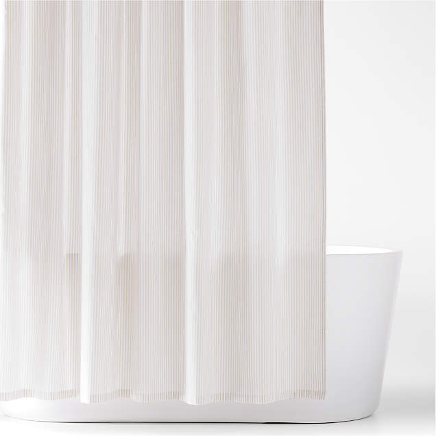 Dedra Organic Cotton Shower Curtain + Reviews Crate & Barrel