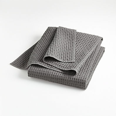 View Organic Cotton Waffle Slate Bath Sheet details