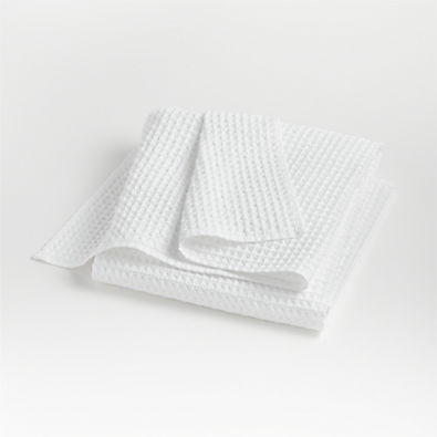 View Organic Cotton Waffle White Bath Sheet details
