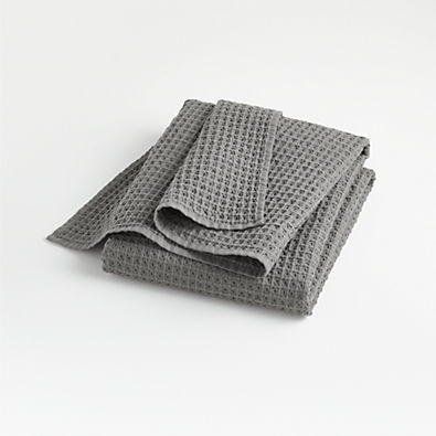 View Organic Cotton Waffle Slate Bath Towel details