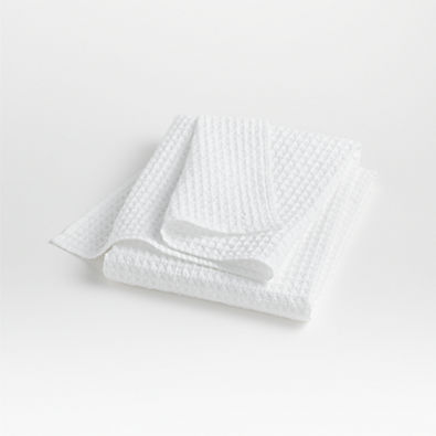 View Organic Cotton Waffle White Bath Towel details