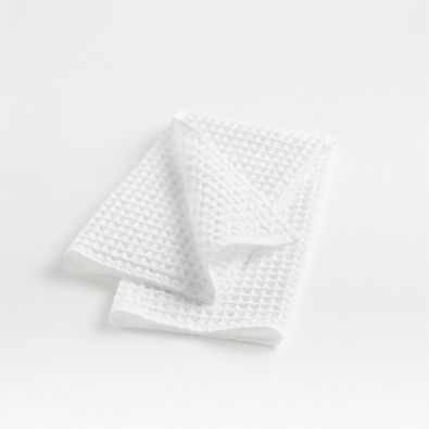 View Organic Cotton Waffle White Hand Towel details