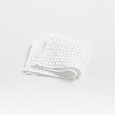 View Organic Cotton Waffle White Washcloth details