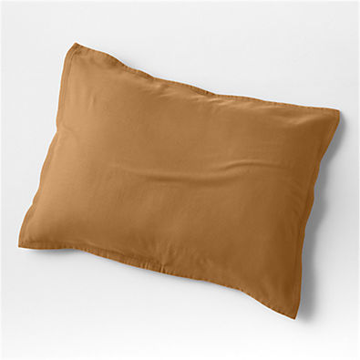 View Organic Double Weave Brulee Brown Standard Sham details