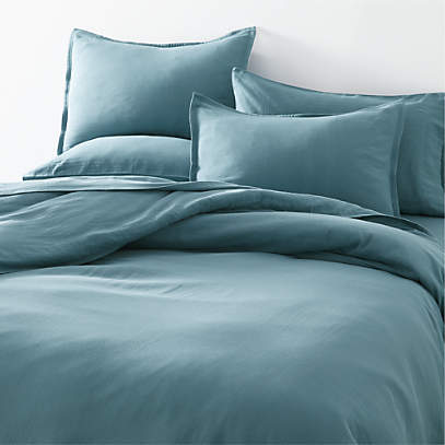 Organic Double Weave Teal Full Queen, Teal Blue Duvet Cover Queen Size