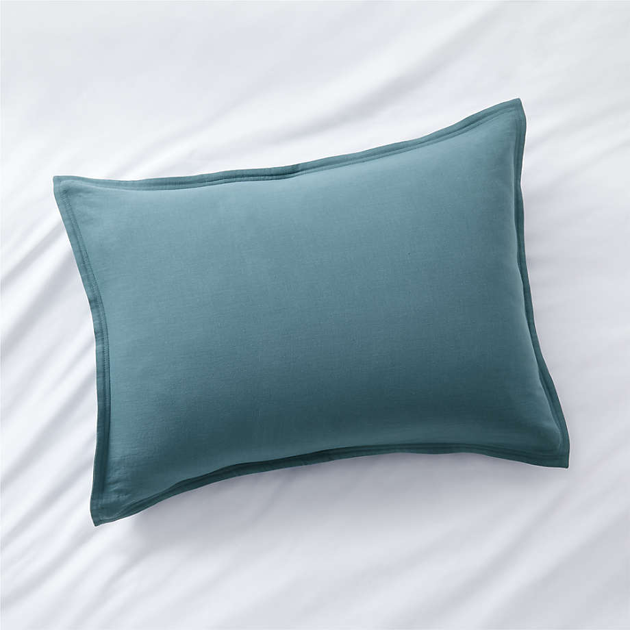 Teal euro outlet sham