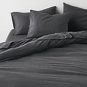 Cozysoft Organic Jersey Charcoal Grey King Duvet Cover