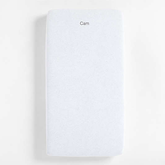 Comfy Tee Whisper Solid Grey 100% Organic Cotton Jersey Baby Crib Fitted Sheet