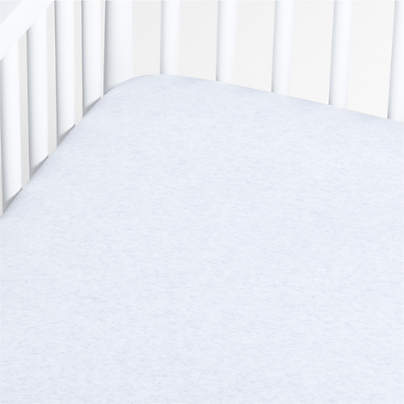 Baby's First Grey Organic Jersey Baby Crib Fitted Sheet