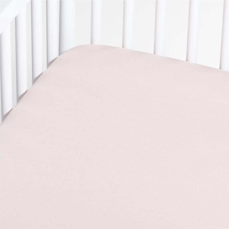 Baby's First Pink Organic Jersey Baby Crib Fitted Sheet - image 0 of 11