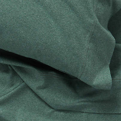Comfy Tee Pine Green Organic Cotton Jersey Kids Sheet Set
