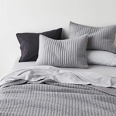 Cozysoft Organic Cotton Jersey Grey King Quilt