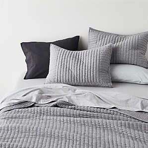 Basics Heather Jersey Sheet Set - Queen Light Gray