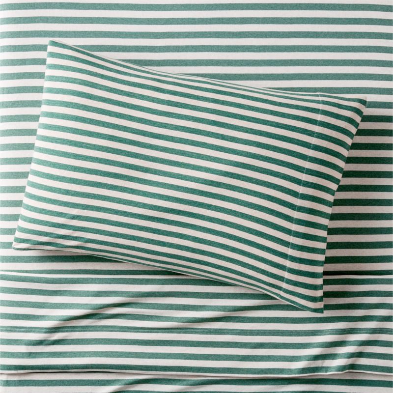 CozyCloud Organic Cotton Mini Floral Sky Blue Twin XL Sheet Set