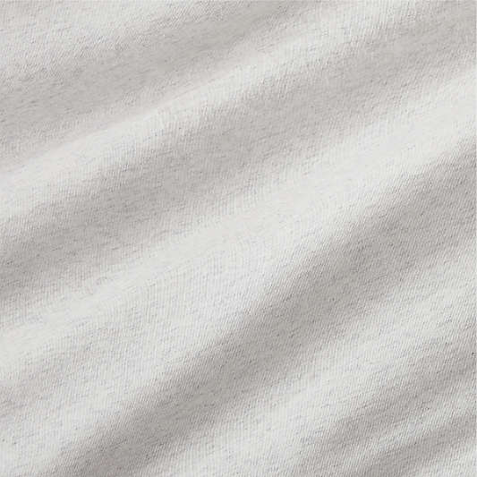 Cozysoft Ivory Organic Cotton Heathered Jersey Bed Pillow Shams