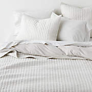 Organic Cotton Waffle Sage Shadow Green King Duvet Cover