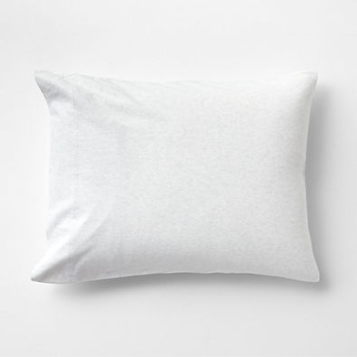 View Cozysoft Organic Cotton Jersey Heathered Ivory Standard Pillow Sham details