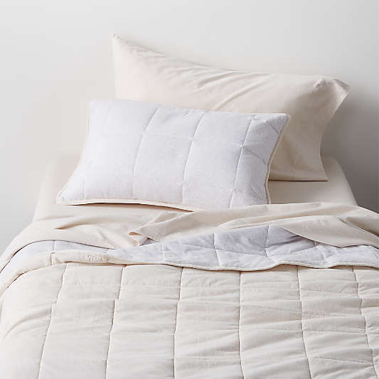 Comfy Tee Beige 100% Organic Cotton Jersey Kids Full Sheet Set