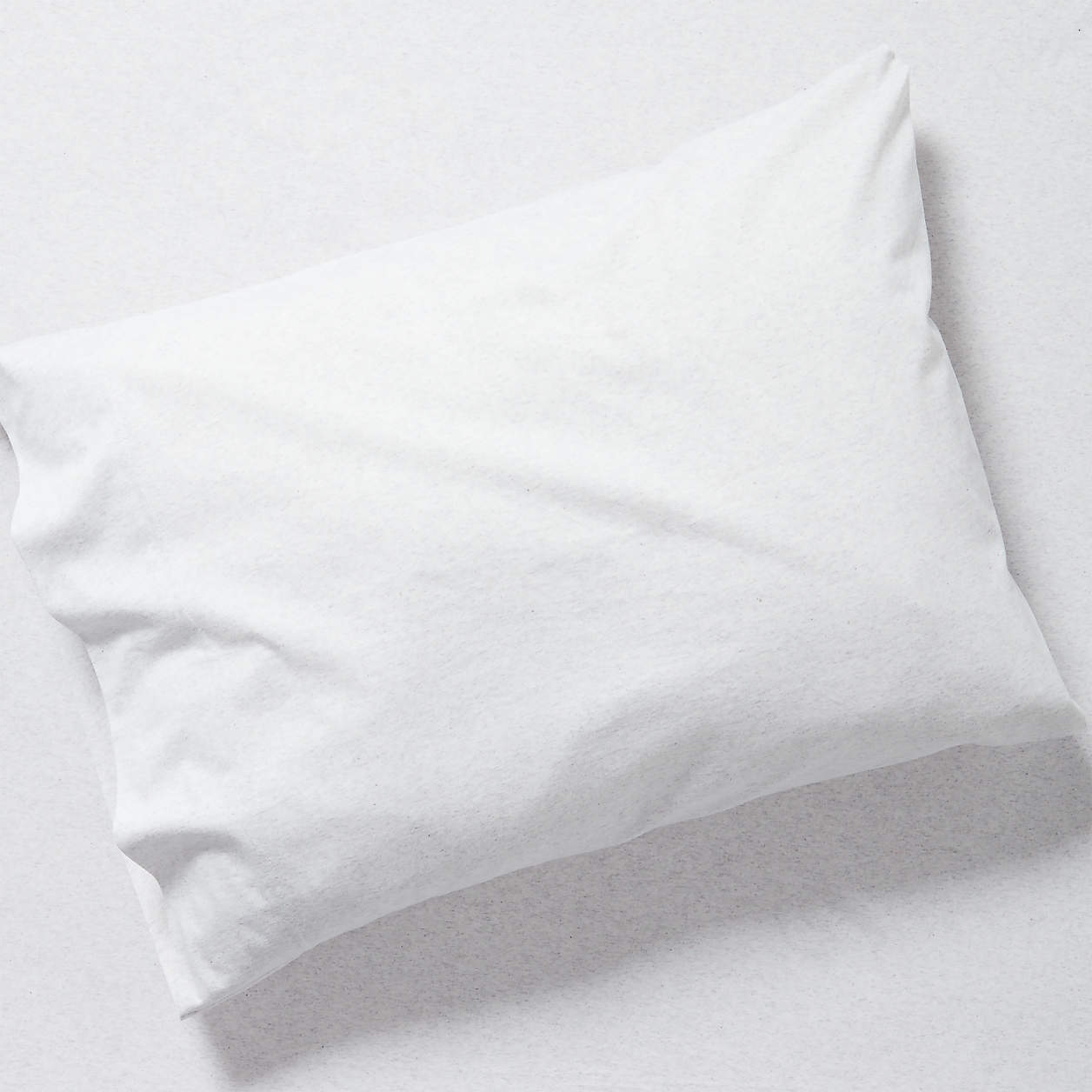 Modern Comfy Tee Light Grey Organic Cotton Jersey Kids Pillowcase