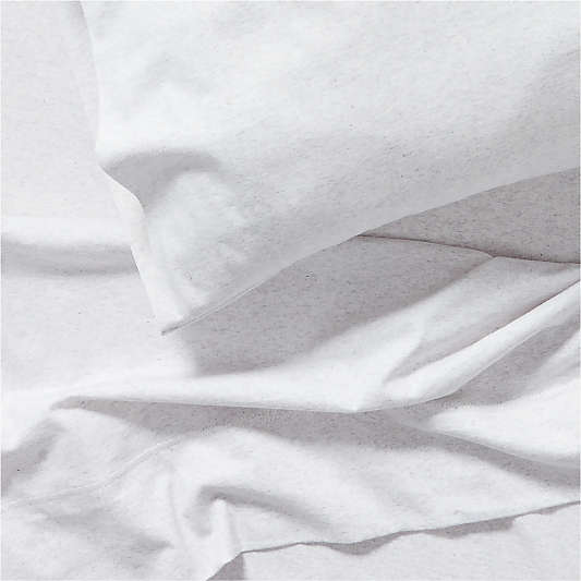 Comfy Tee Light Grey Organic Cotton Jersey Kids Twin Sheet Set