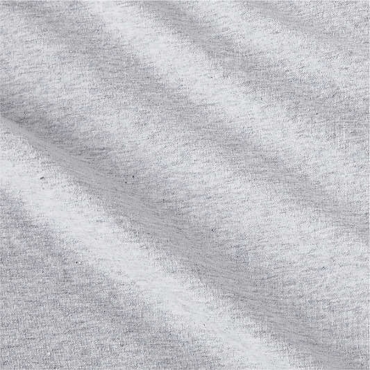 Cozysoft Organic Cotton Jersey Light Grey Full Bed Sheet Set