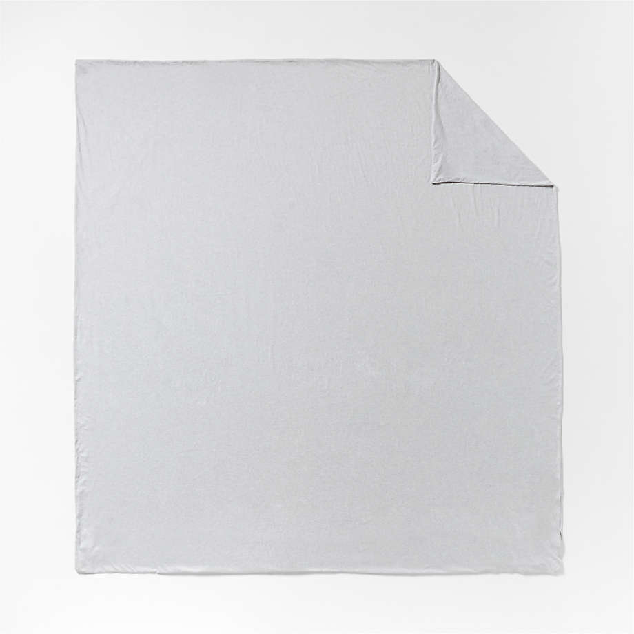 Cozysoft Organic Jersey Light Grey Bed Pillow Shams Crate & Barrel Canada