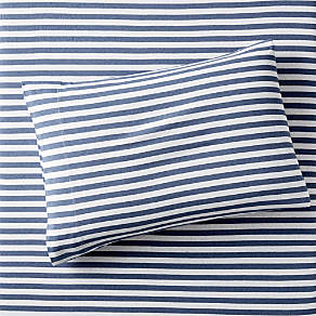 Modern Comfy Tee Green Stripe Organic Cotton Jersey Kids Pillow