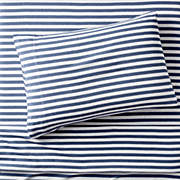 Supersoft Midnight Navy Blue Organic Cotton Gauze Kids Twin Sheet Set
