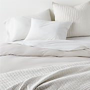 Cozysoft Organic Jersey Oatmeal Brown Full/Queen Duvet Cover