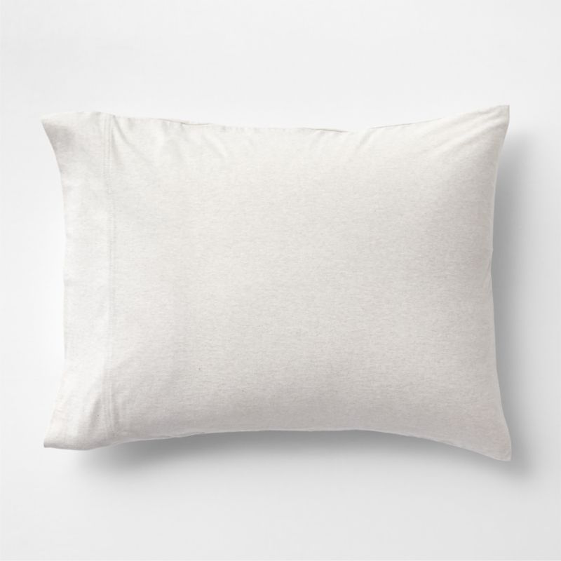 Cozysoft Organic Jersey Oatmeal Brown Standard Pillow Sham