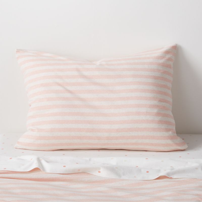 Comfy Tee Stripe Organic Cotton Jersey Kids Pillow Sham