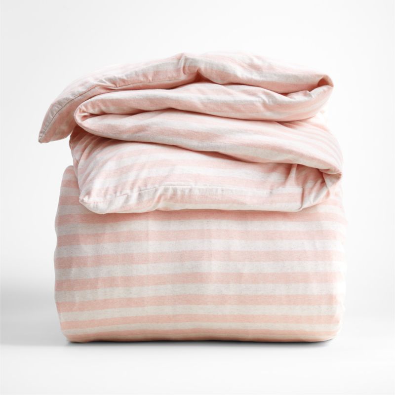 Comfy Tee Stripe Organic Cotton Jersey Kids Twin Duvet Cover